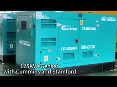 Ein leistungsstarker 125 KVA leise Dieselgenerator, angetrieben von Cummins-Motor und Stamford-Generator!