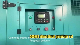 Dieses leise 500-kVA-Dieselgeneratorset wird von einem robusten Motor und einem Stamford-Generator angetrieben