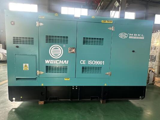 Weichai Silent Diesel Generator Set - 140KVA / 112KW, Hochleistungsbauweise für Haupt- und Notstromversorgung