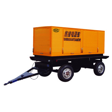 Schallloser Anhänger Typ YND485ZLD 36kva 20kw Dieselgenerator