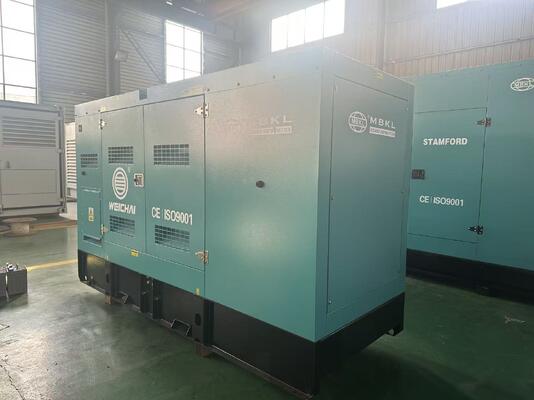 Premium Weichai 140KVA Dieselgenerator mit stillen Dachgehäuse, liefert 112KW kontinuierliche zuverlässige Leistung